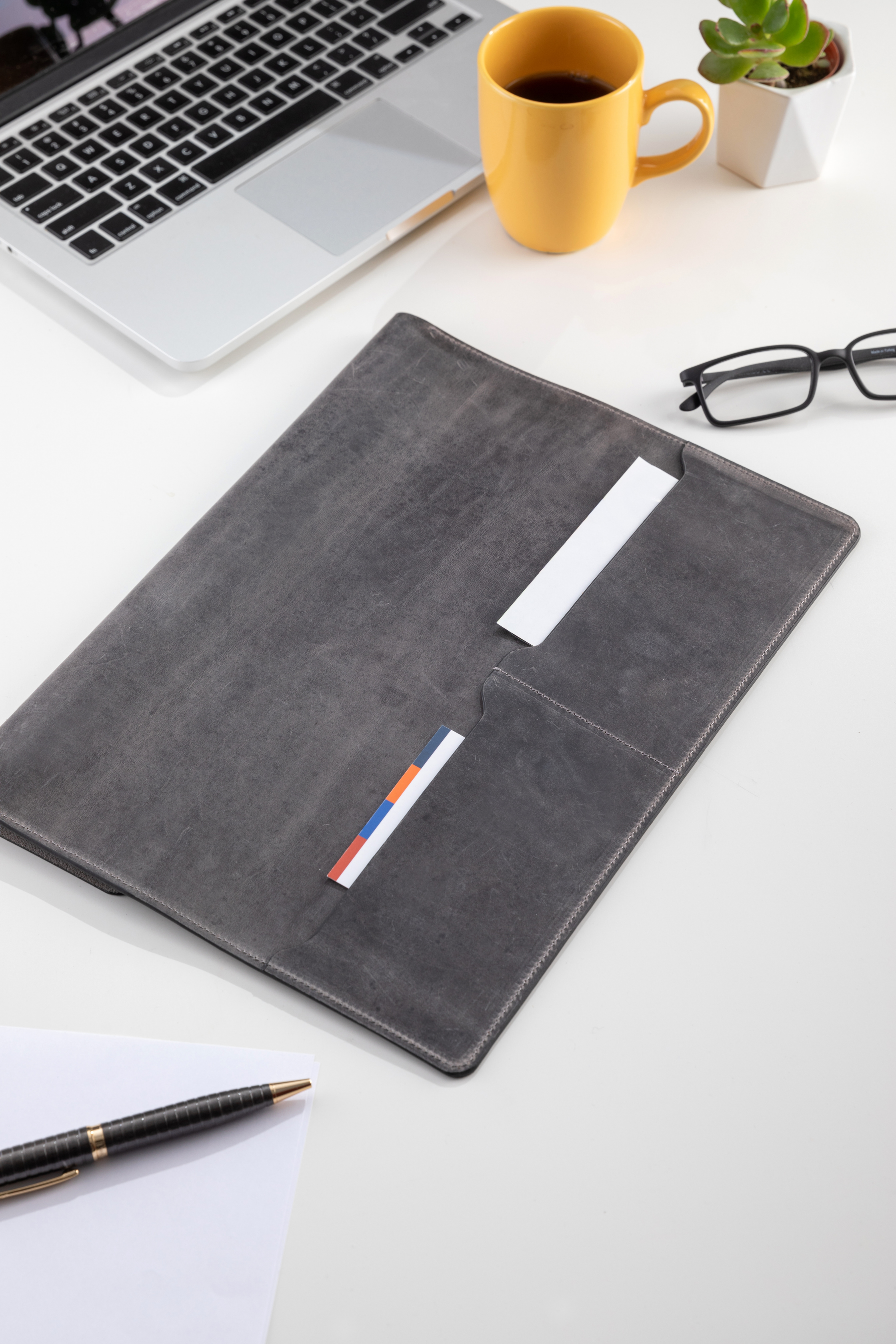 Hakiki Deri MacBook Kılfı Çantası Envelope Case