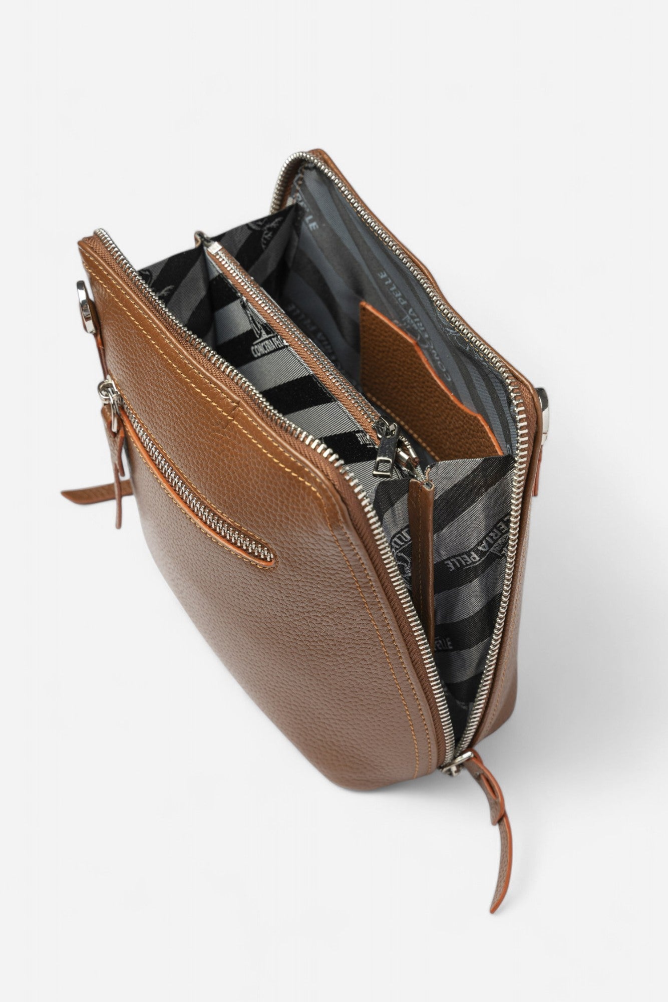 Kadın Omuz Askılı Çantası Hakiki Deri-Stil-Taba