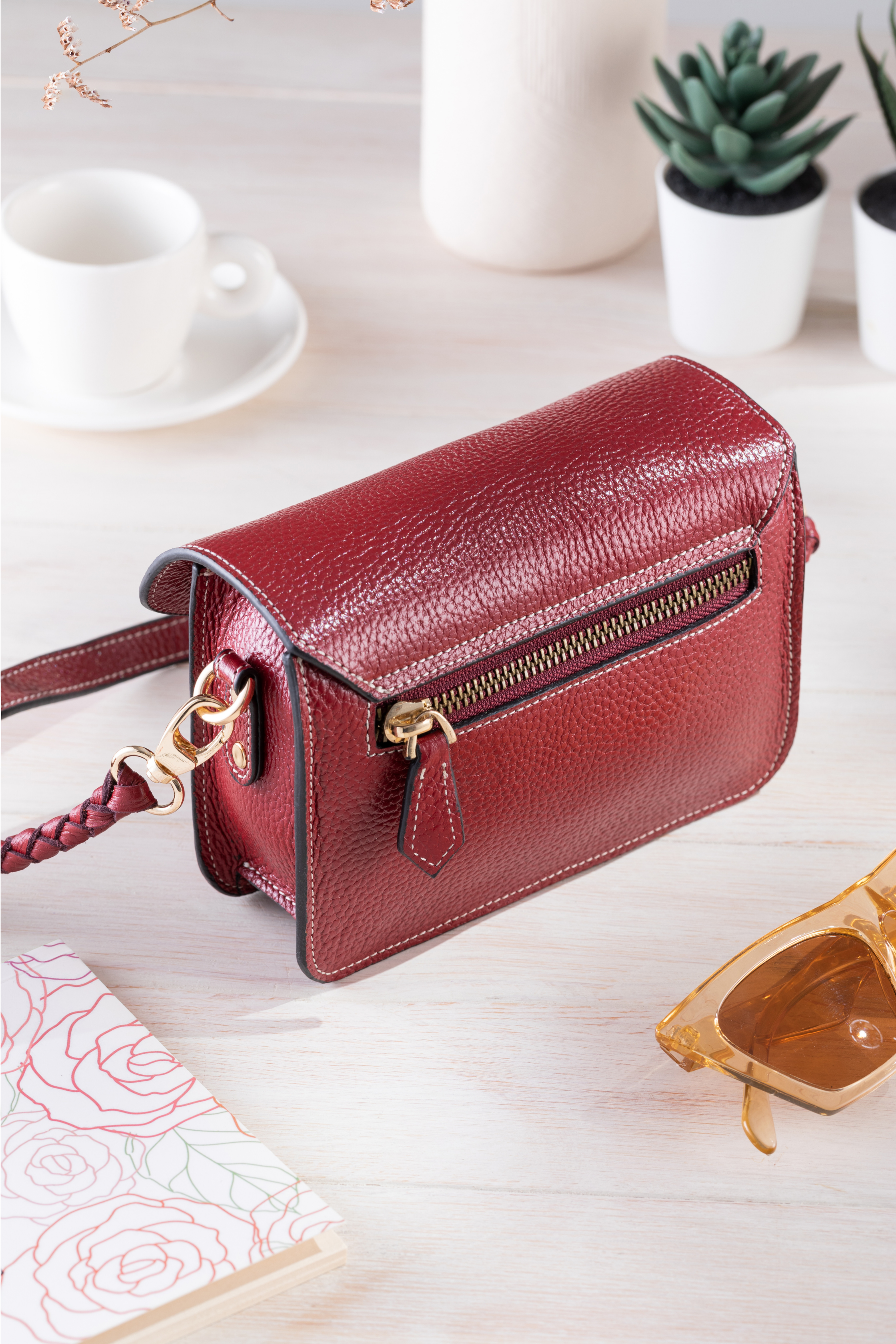 Satchel Bag - Bordo