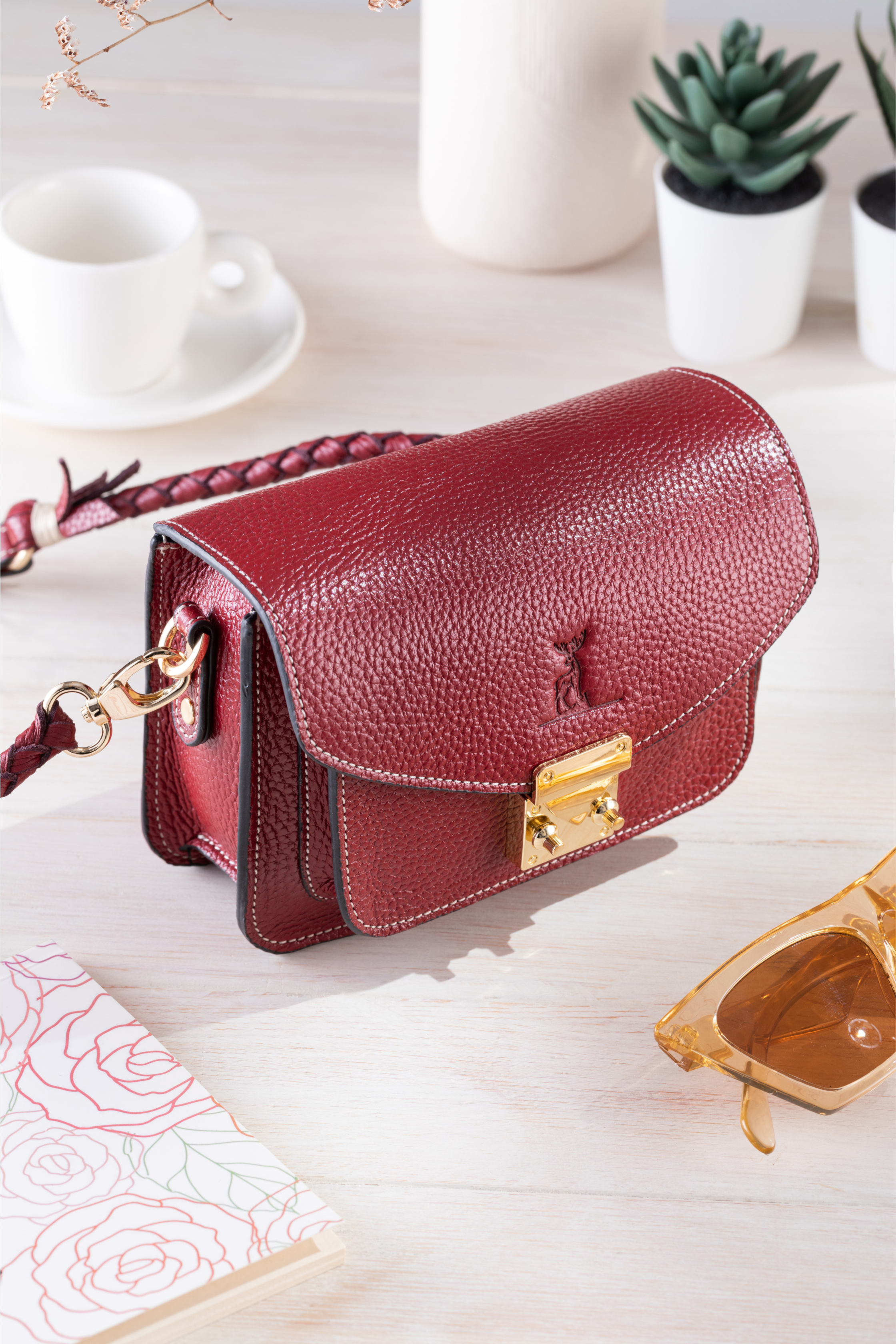 Satchel Bag - Bordo